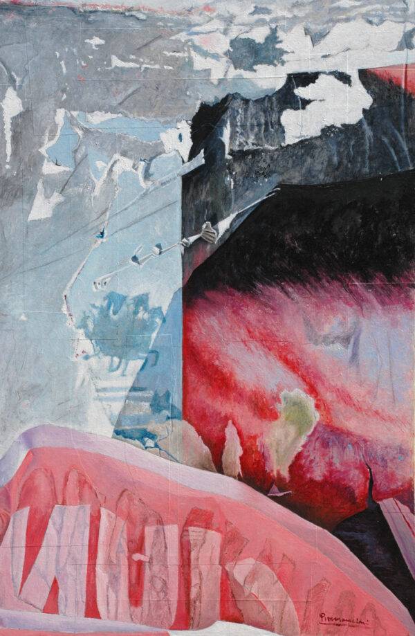 Al galoppo, olio su tela e carta di Piermancini, 2006