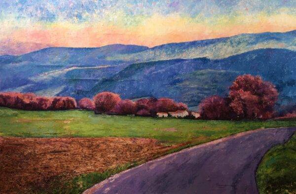 Alba, olio su tela e carta di Piermancini, 2008