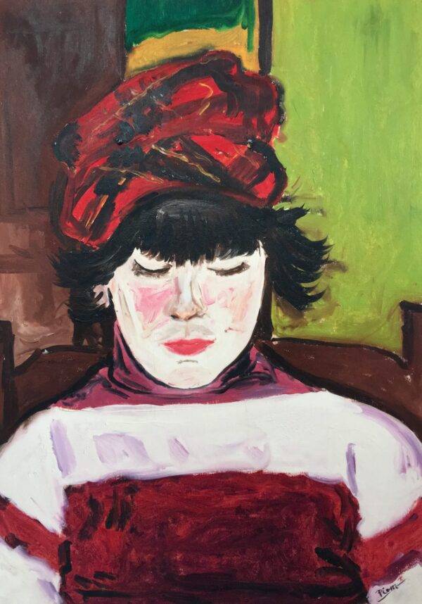 Chris, olio su tela di Piermancini, 1978