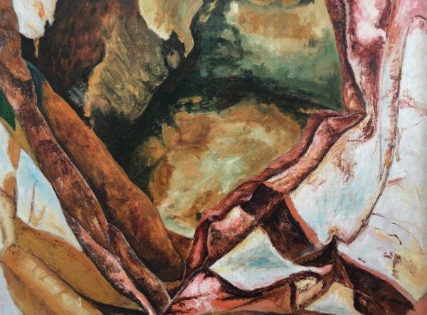 Dentro la forma, olio su tela e carta di Piermancini, 2000