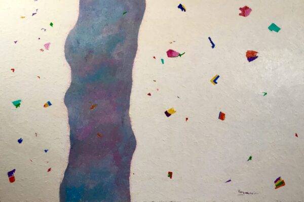 I colori dell'ombra, olio su tela e carta di Piermancini, 2008