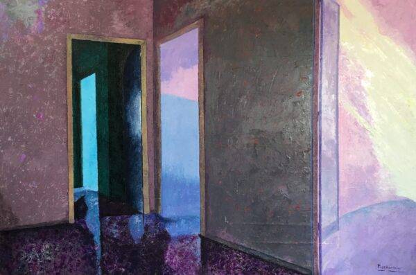 La luce, olio su tela e carta di Piermancini, 2005