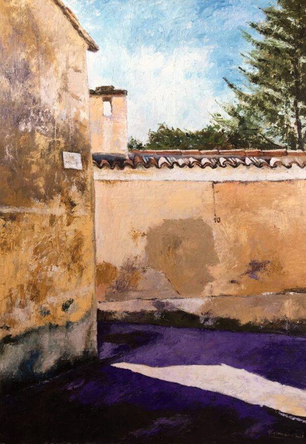 Lama di luce, olio su tela e carta di Piermancini, 2005