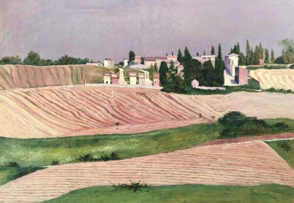 Pace, olio su tela e carta di Piermancini, 1998