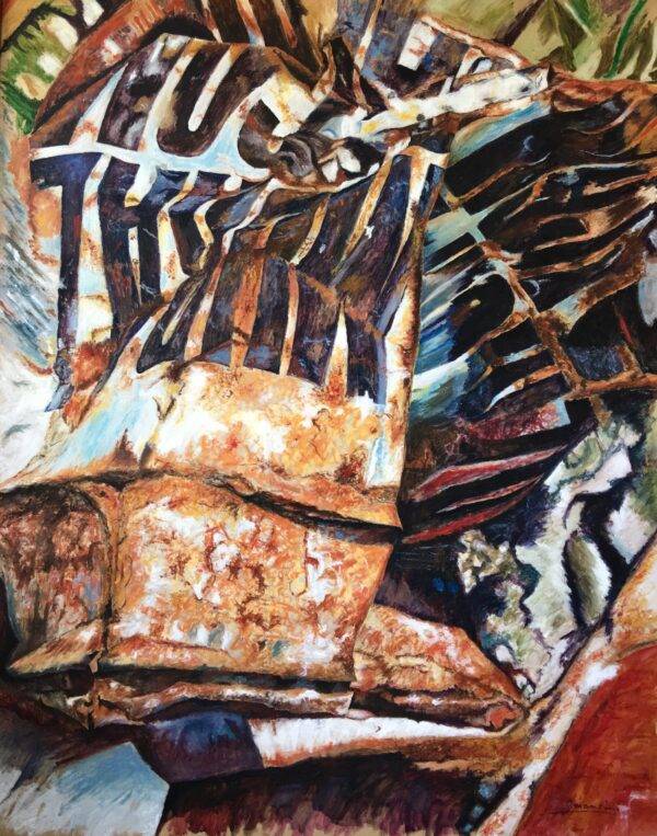 Penetralia 2, olio su tela e carta, 1999